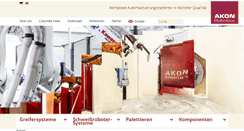 Desktop Screenshot of akon-robotics.de
