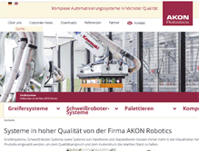 Tablet Screenshot of akon-robotics.de